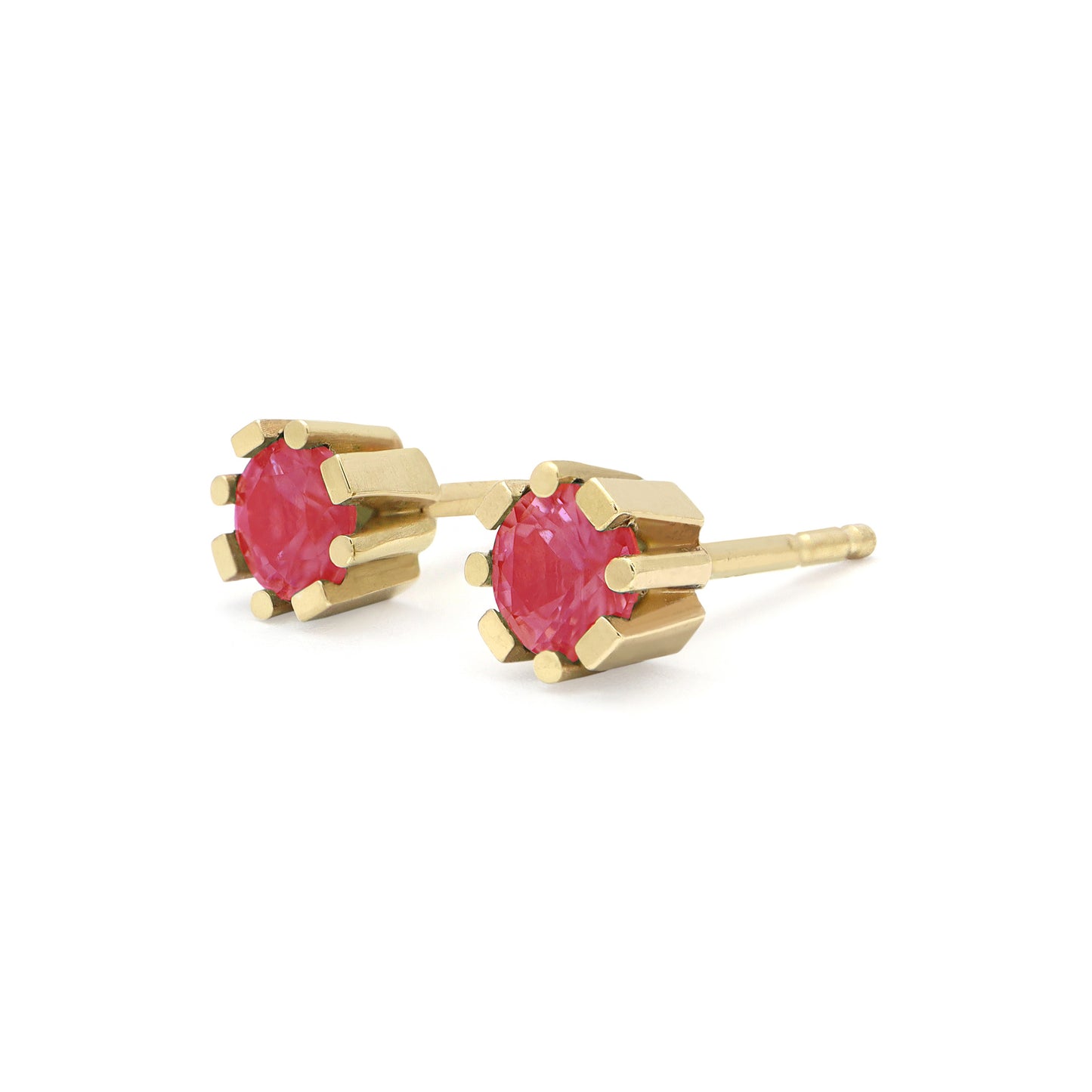 Anne Studs • Ruby • 14K Yellow Gold