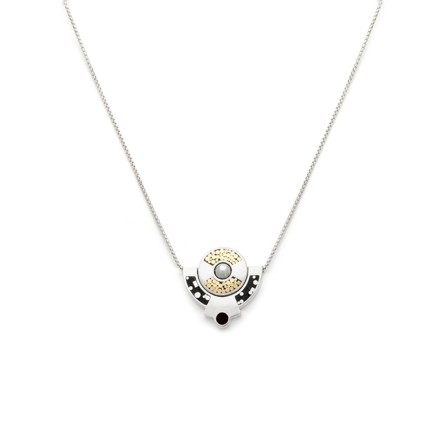 Petit Lapin Necklace • All Black • Silver