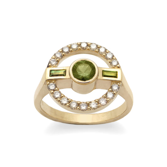 Sophie Ring • Green Sapphire •